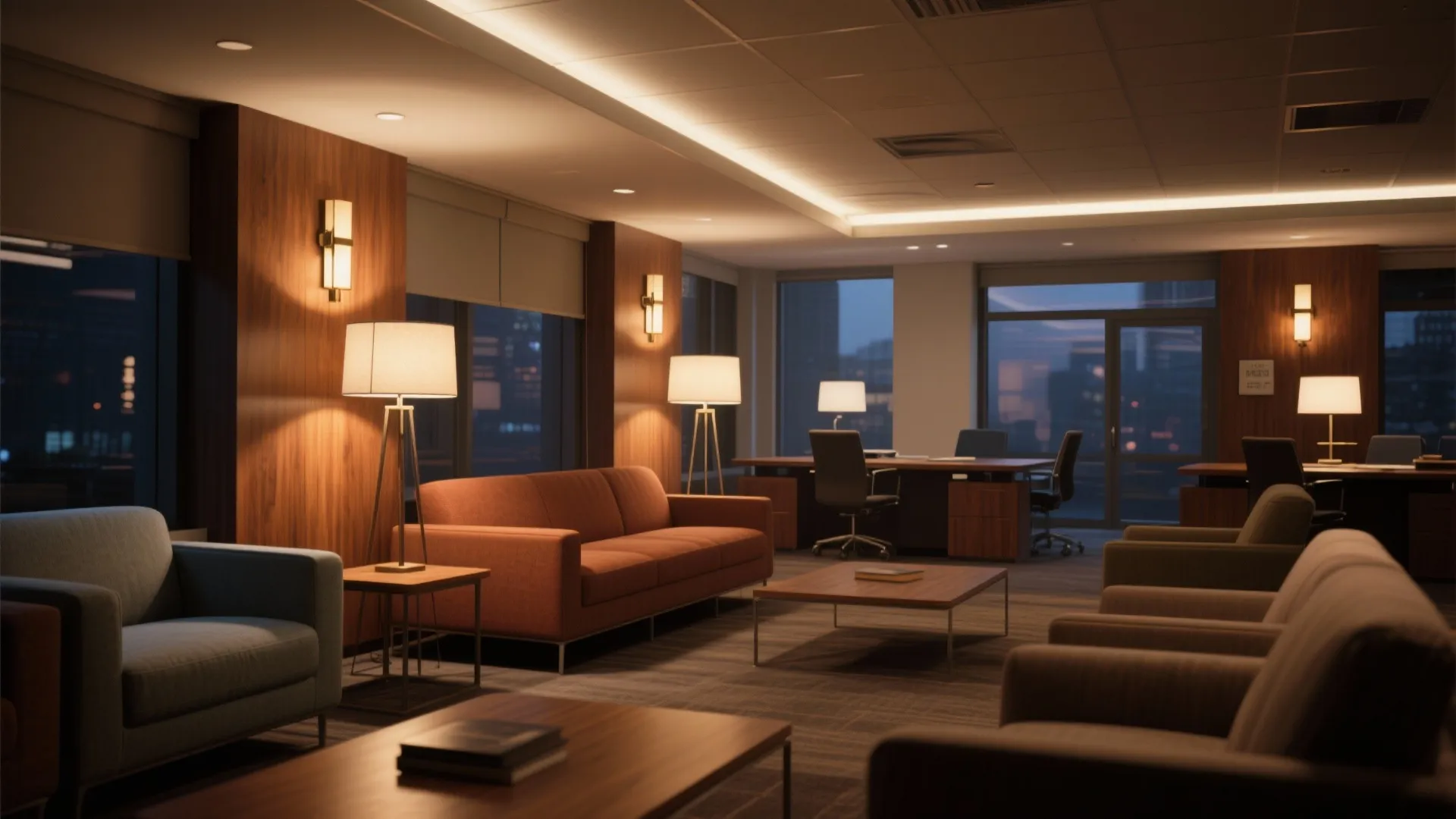 4. Warm Layered Lighting