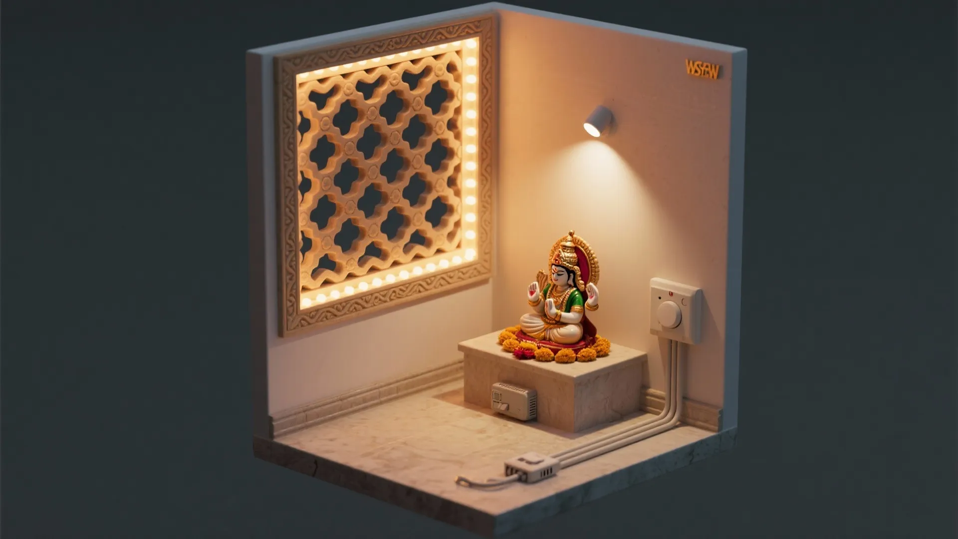 Light as the language: warm dimmable layers