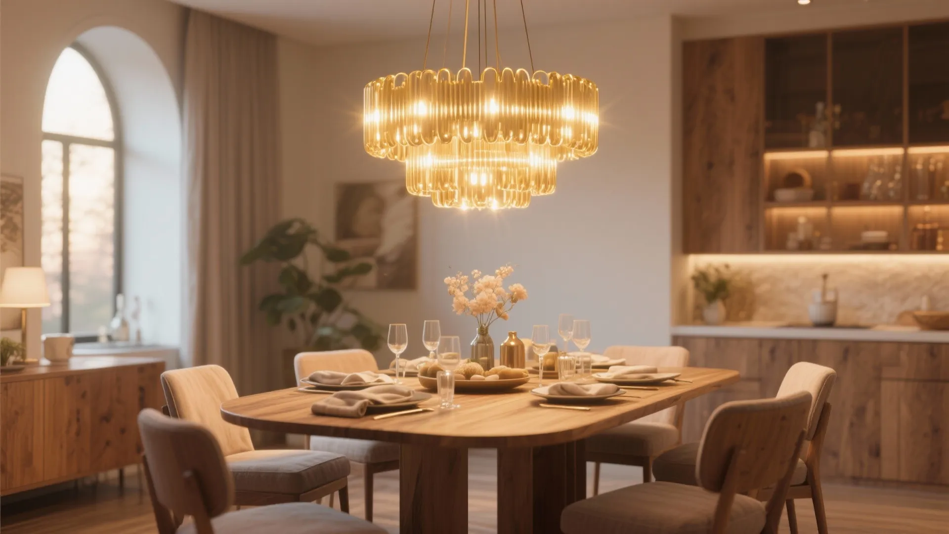 Warm LED Chandeliers