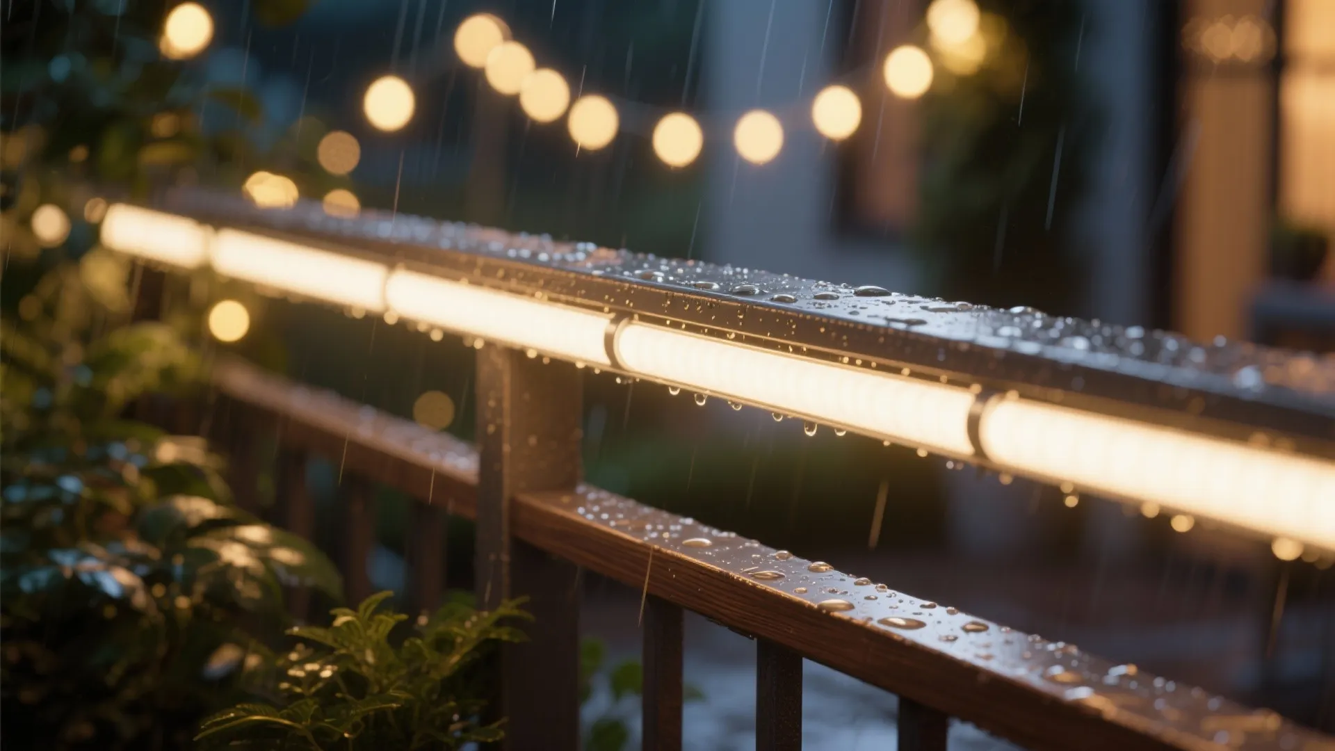 Layered Lighting: Solar, Lanterns, and Warm LEDs