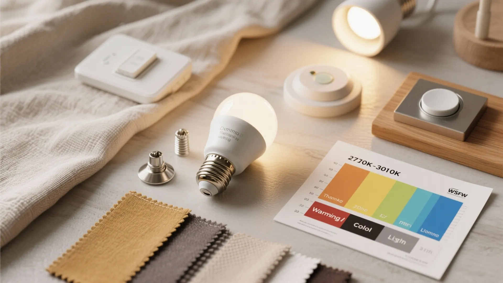Warm LED Bulbs and Dimmers for Cozy Control