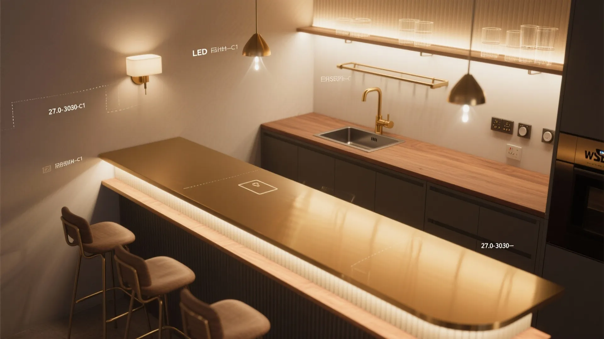 Warm LED Layers for Mood and Function