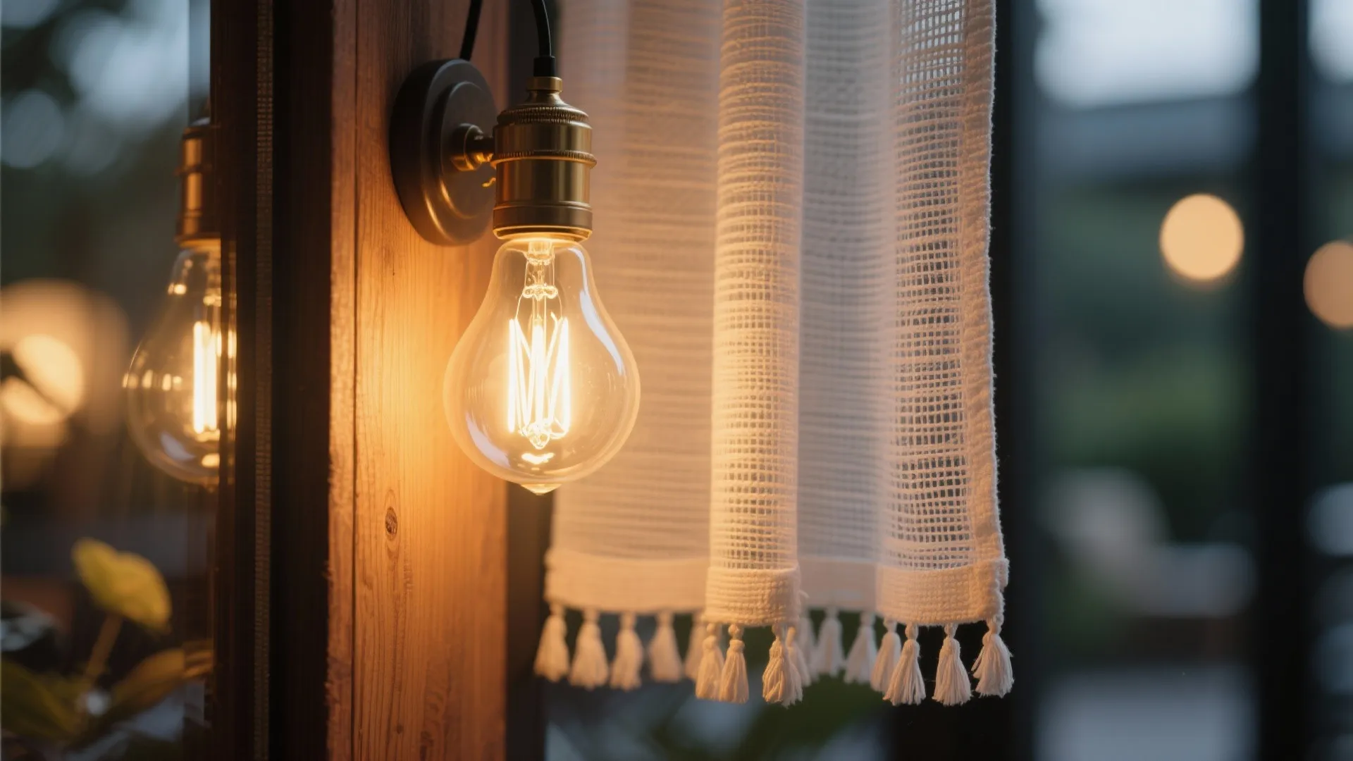 Layered lighting and privacy screens