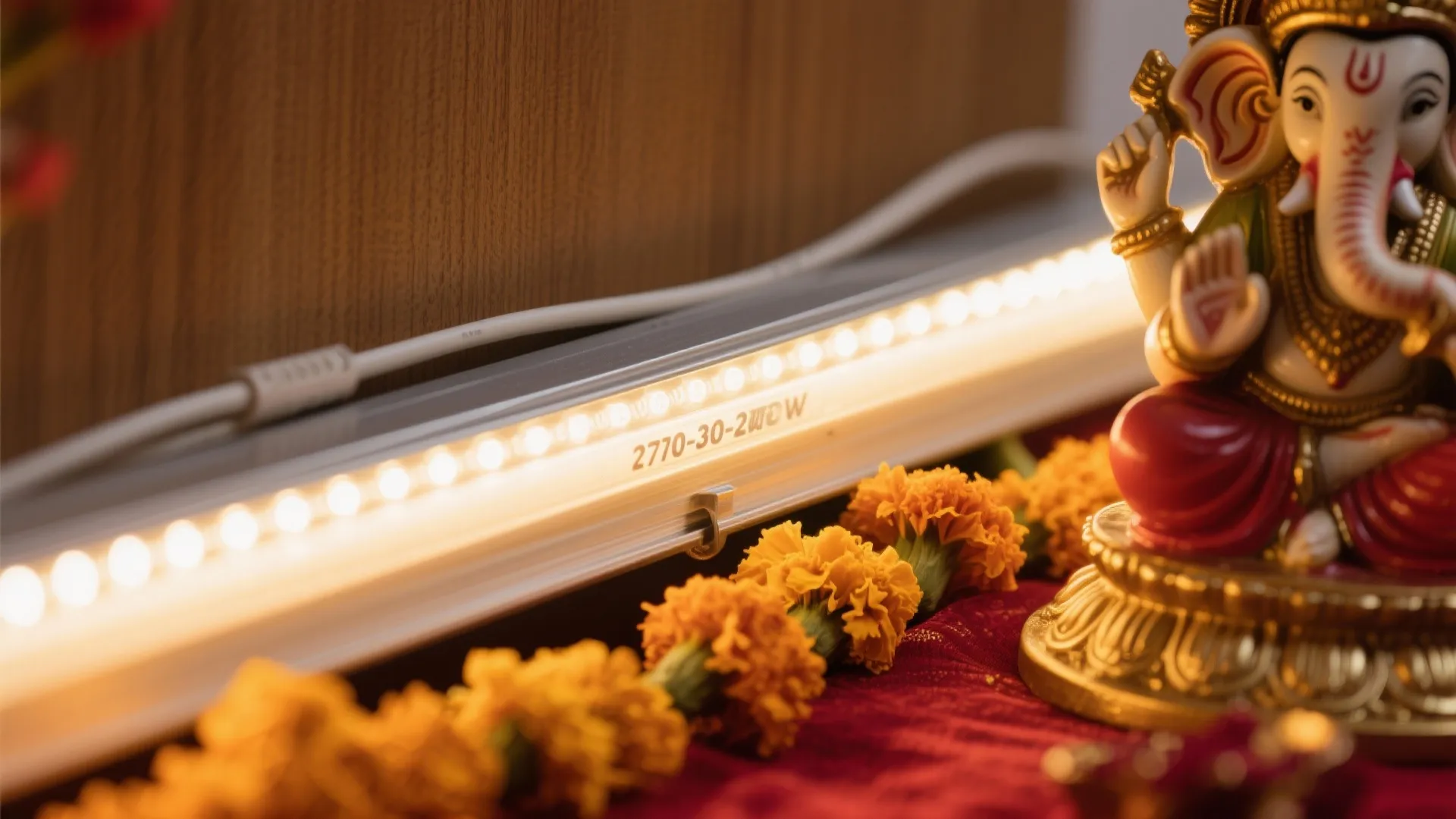 Warm LED Layers around the Murti