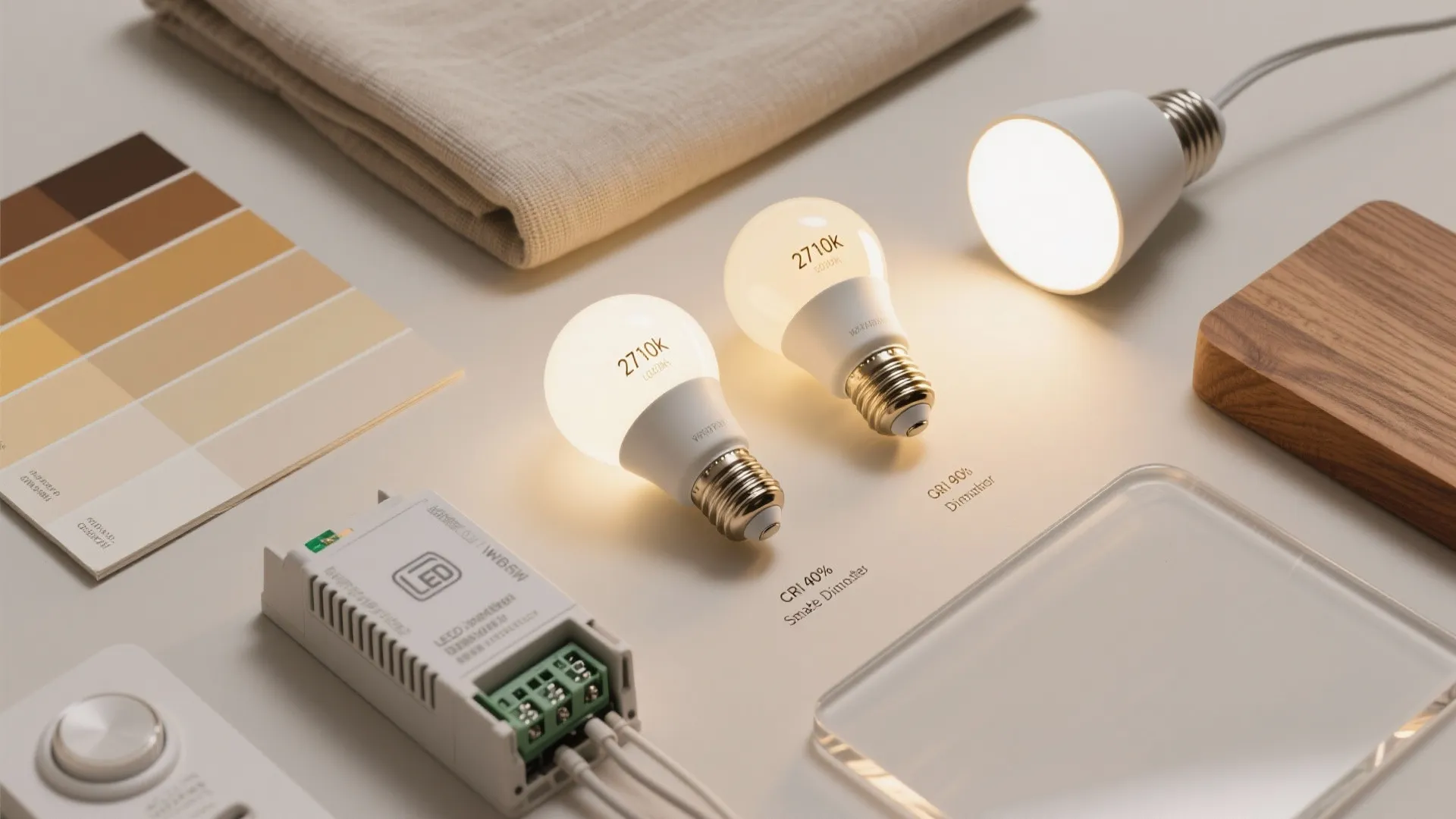 Human-Centric Warmth: 2700–3000K with High CRI