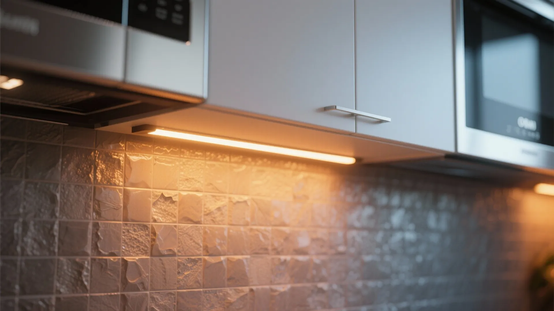 3. Warm LED Under‑Cabinet Lights