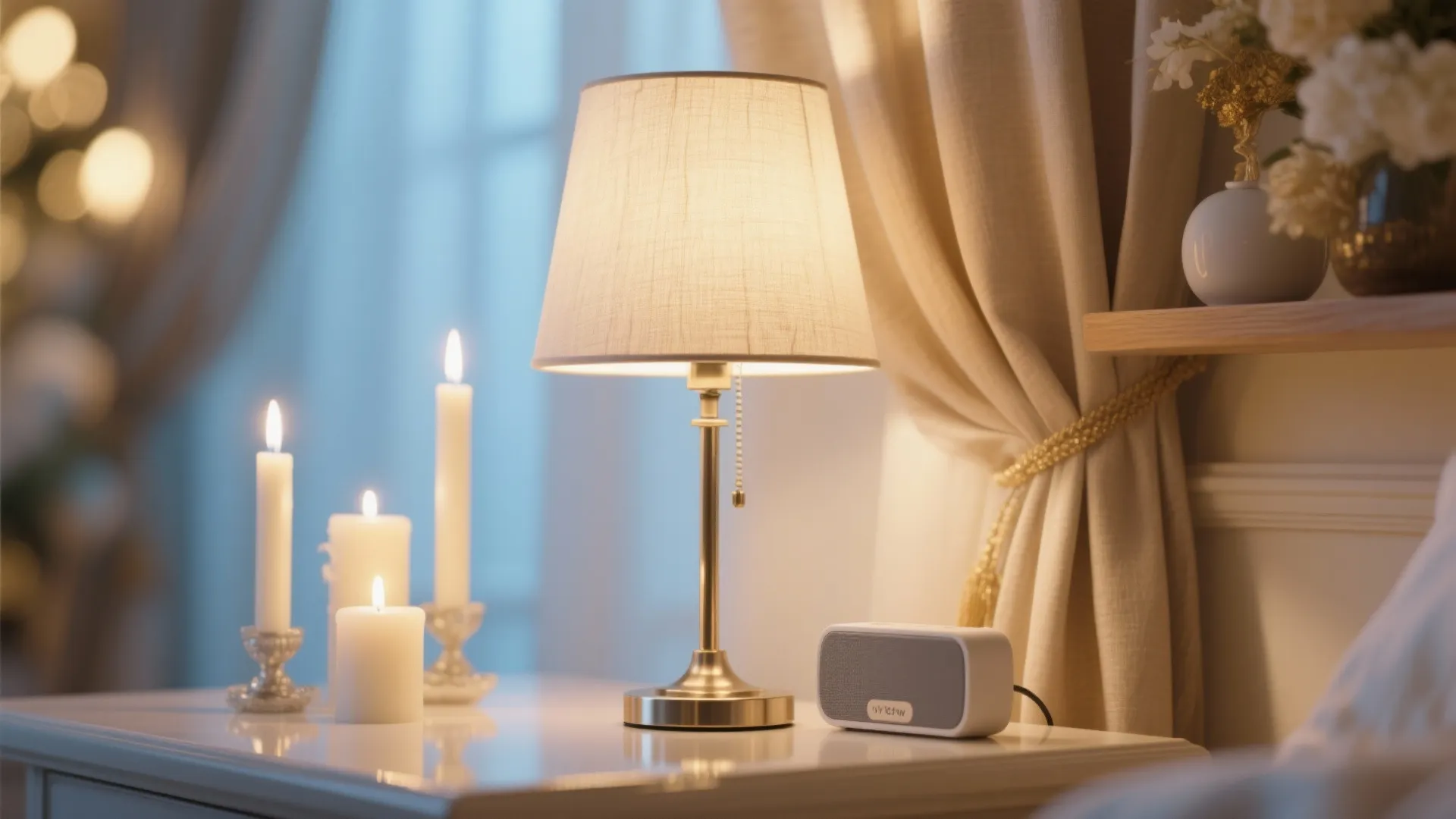 4) Warm Light, Gentle Sound: Create a Soothing Atmosphere