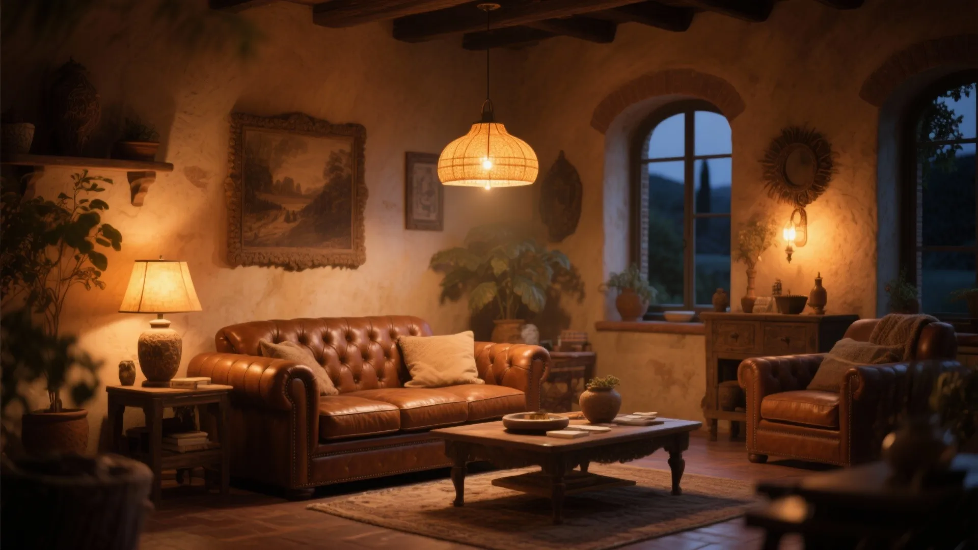 5. Warm Lighting to Enhance Leather Tones