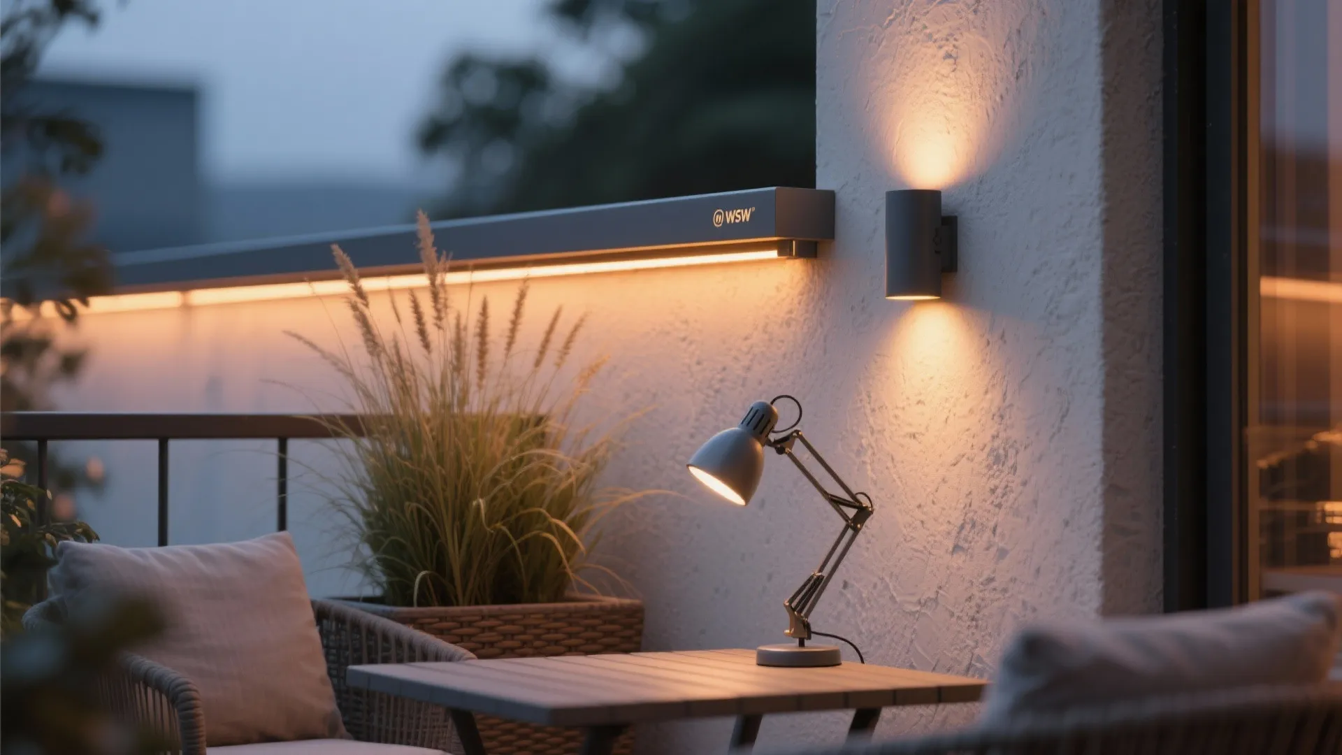 4) Layered, warm lighting for day-to-night comfort