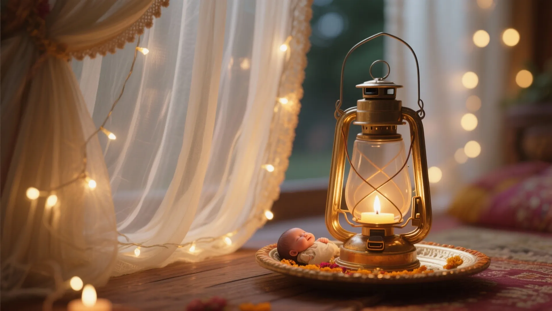 Ambient Lighting and Calming Sound for Newborn Comfort