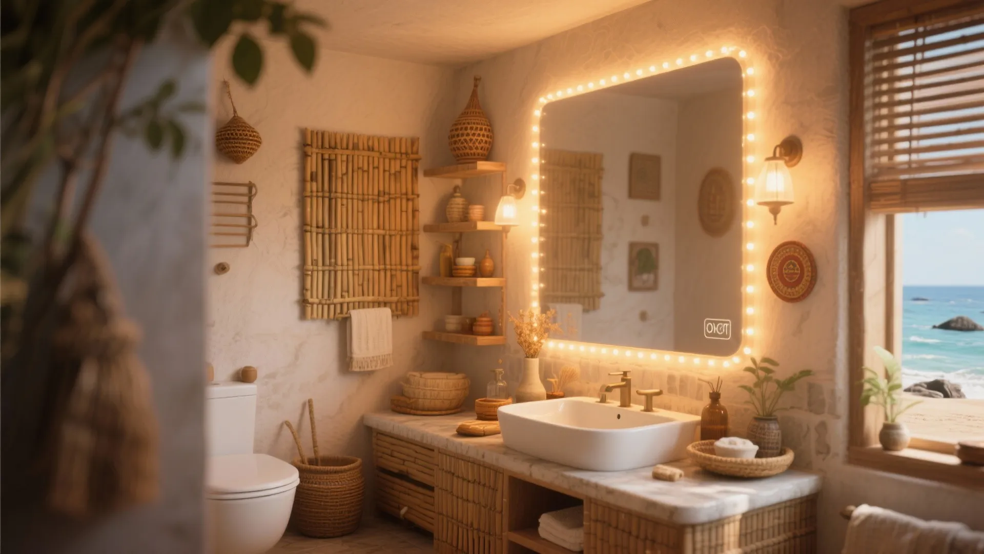 Warm Lighting with Natural Accents
