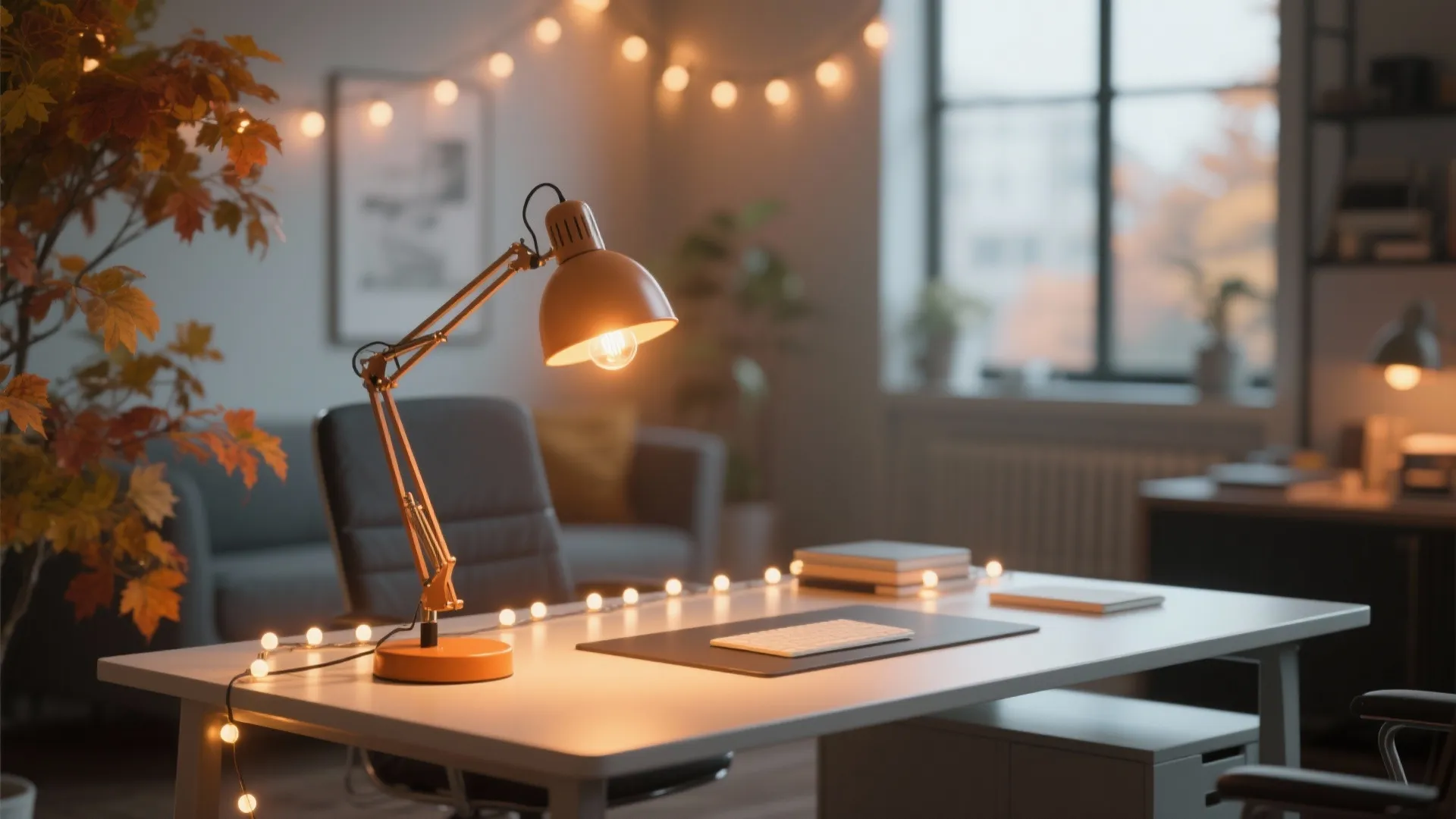 2. Warm Lighting Accents