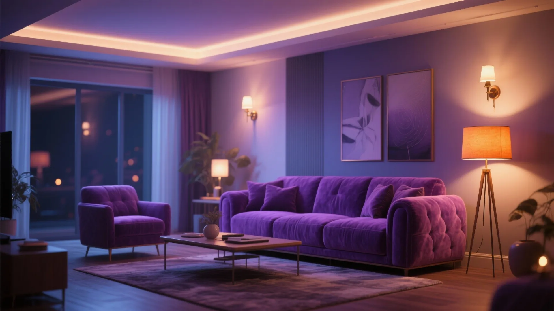 3. Layered Lighting with Warm Tones