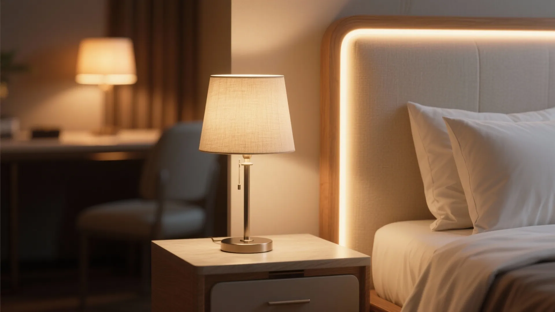 3) Layered Warm Lighting for Restful Ambience