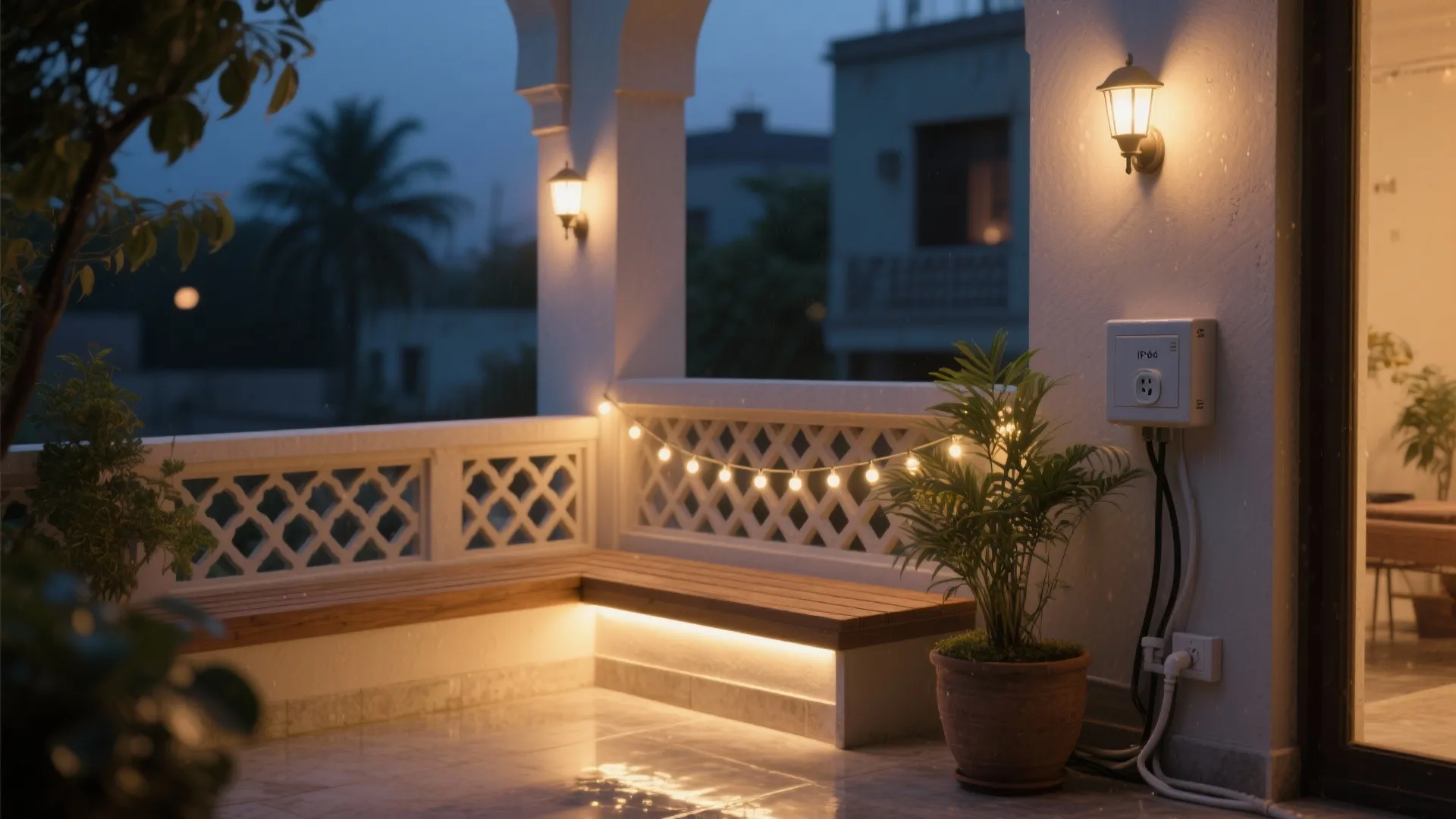 Lighting and power: safe, warm, and outdoor-rated