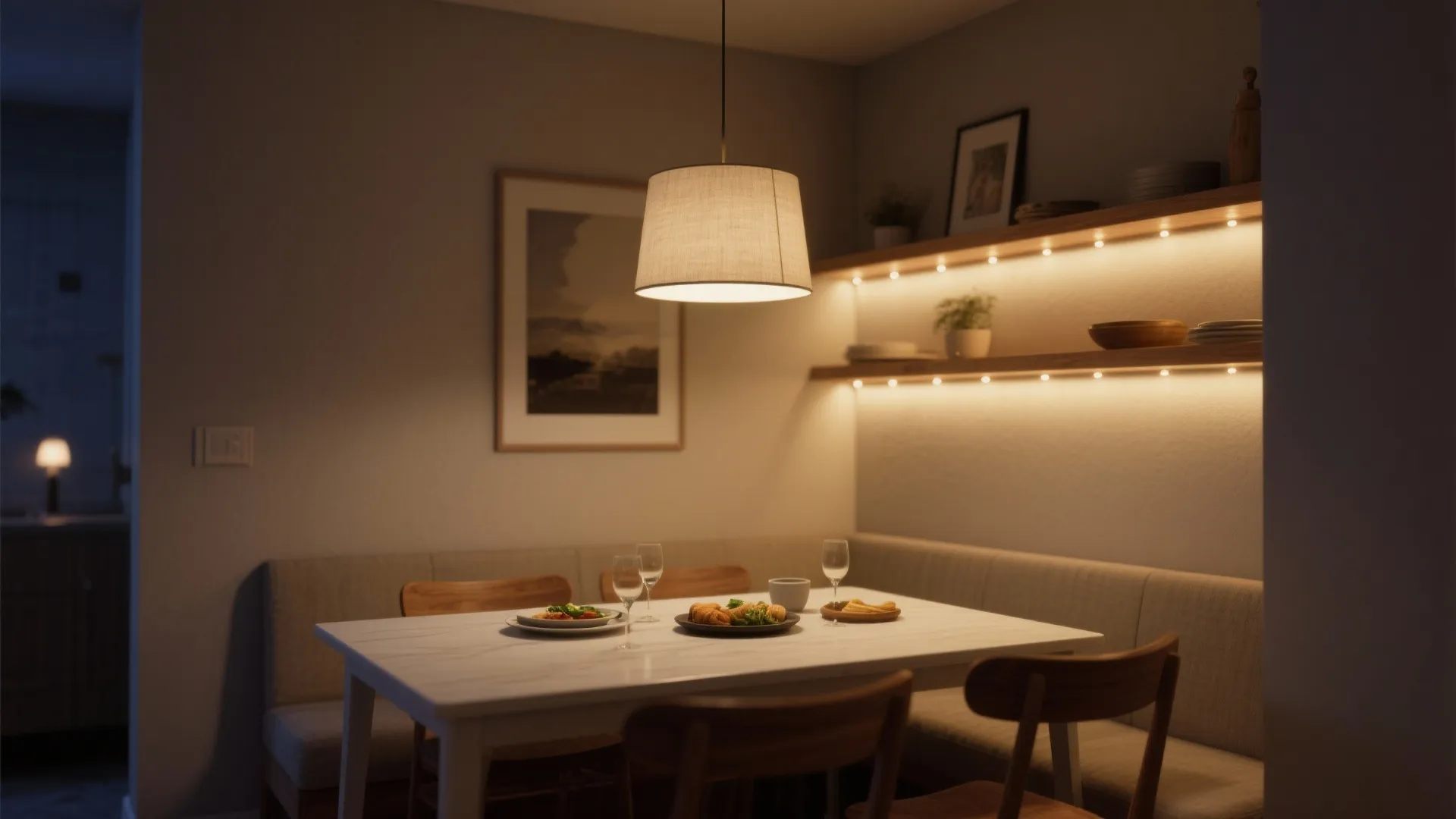 3) Layered Warm Lighting at 3000K