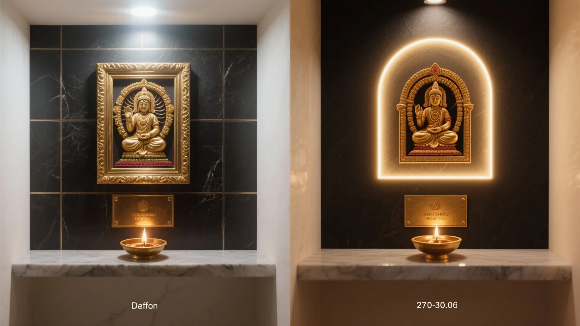 Layered warm lighting for devotion and safety