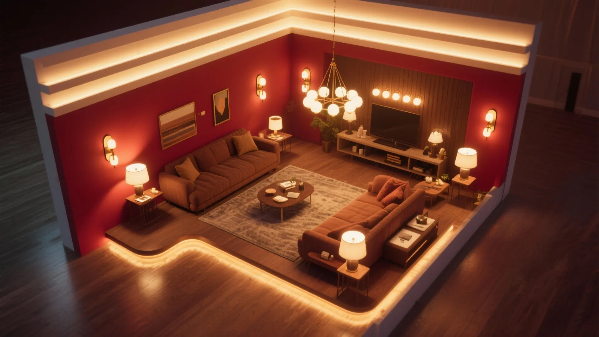 6. Warm Lighting to Amplify Reds and Browns