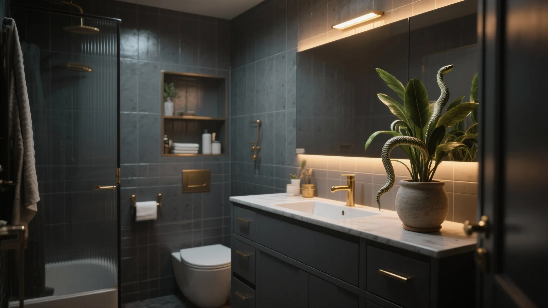 5. Pair with soft, warm lighting and plants