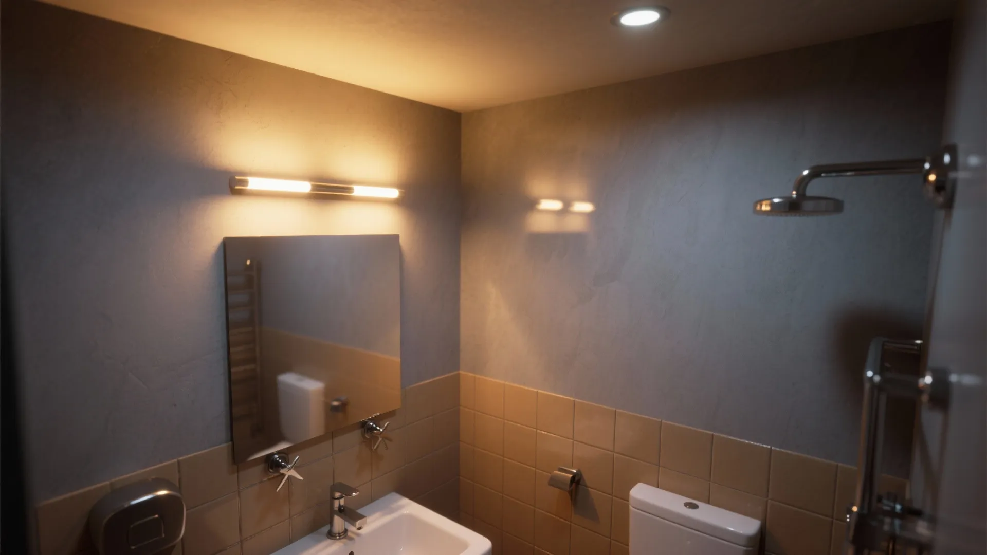 4. Warm lighting to unite the palette