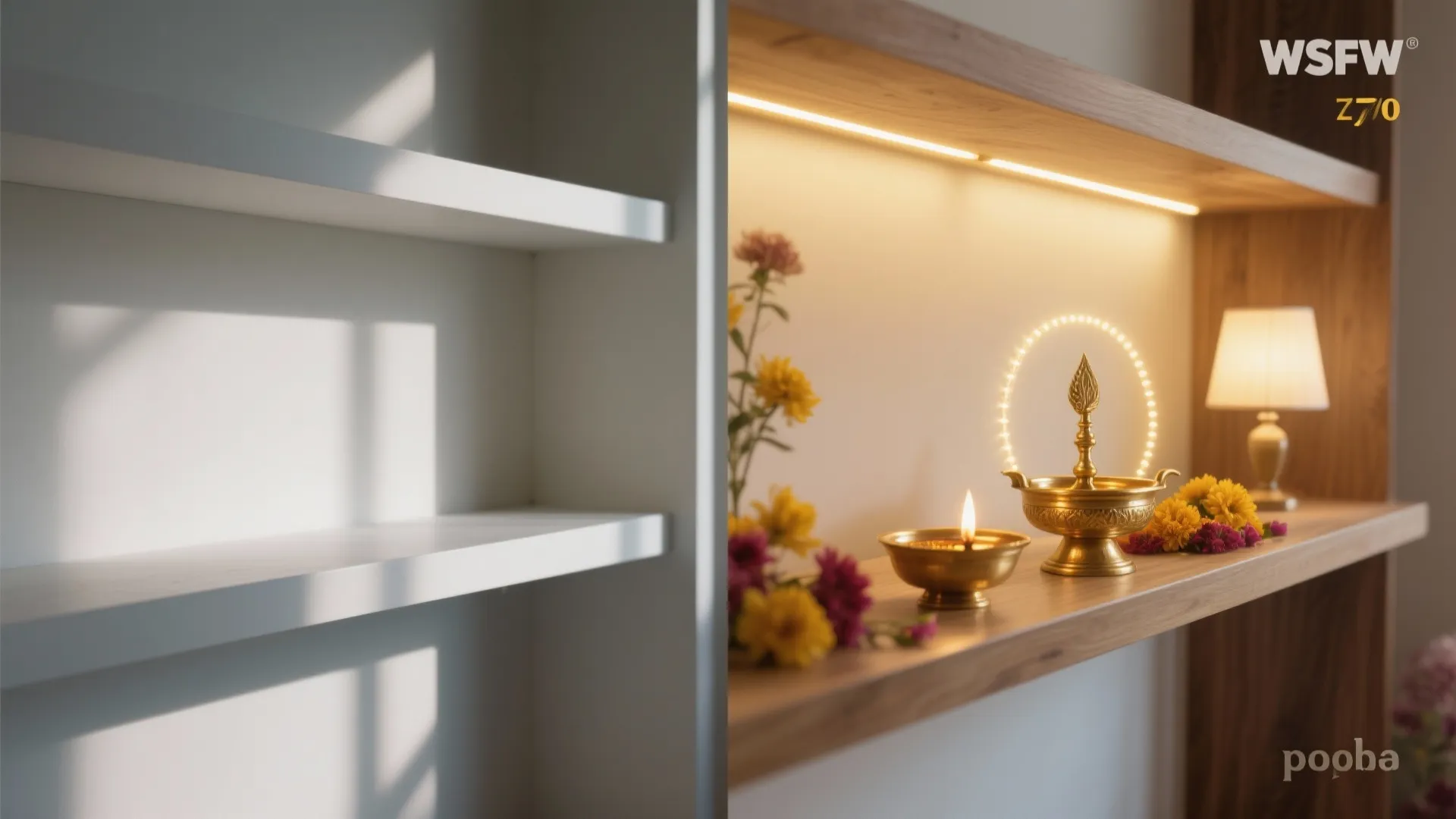 Warm Layered Lighting for Mandirs