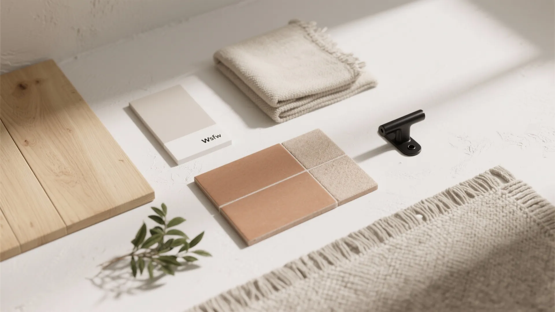 Warm minimalism with natural materials and biophilic cues