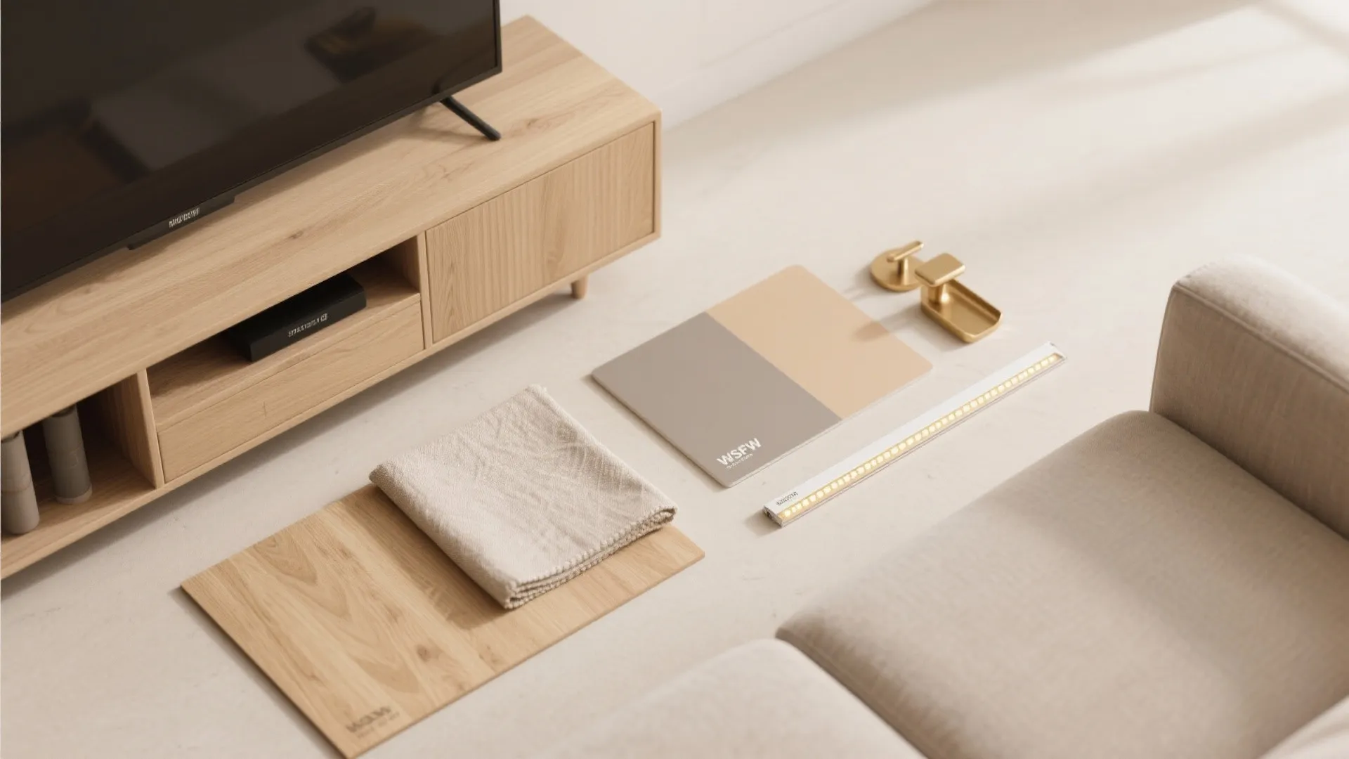 Warm Minimal Materials: Wood Tones + Low-VOC Paint