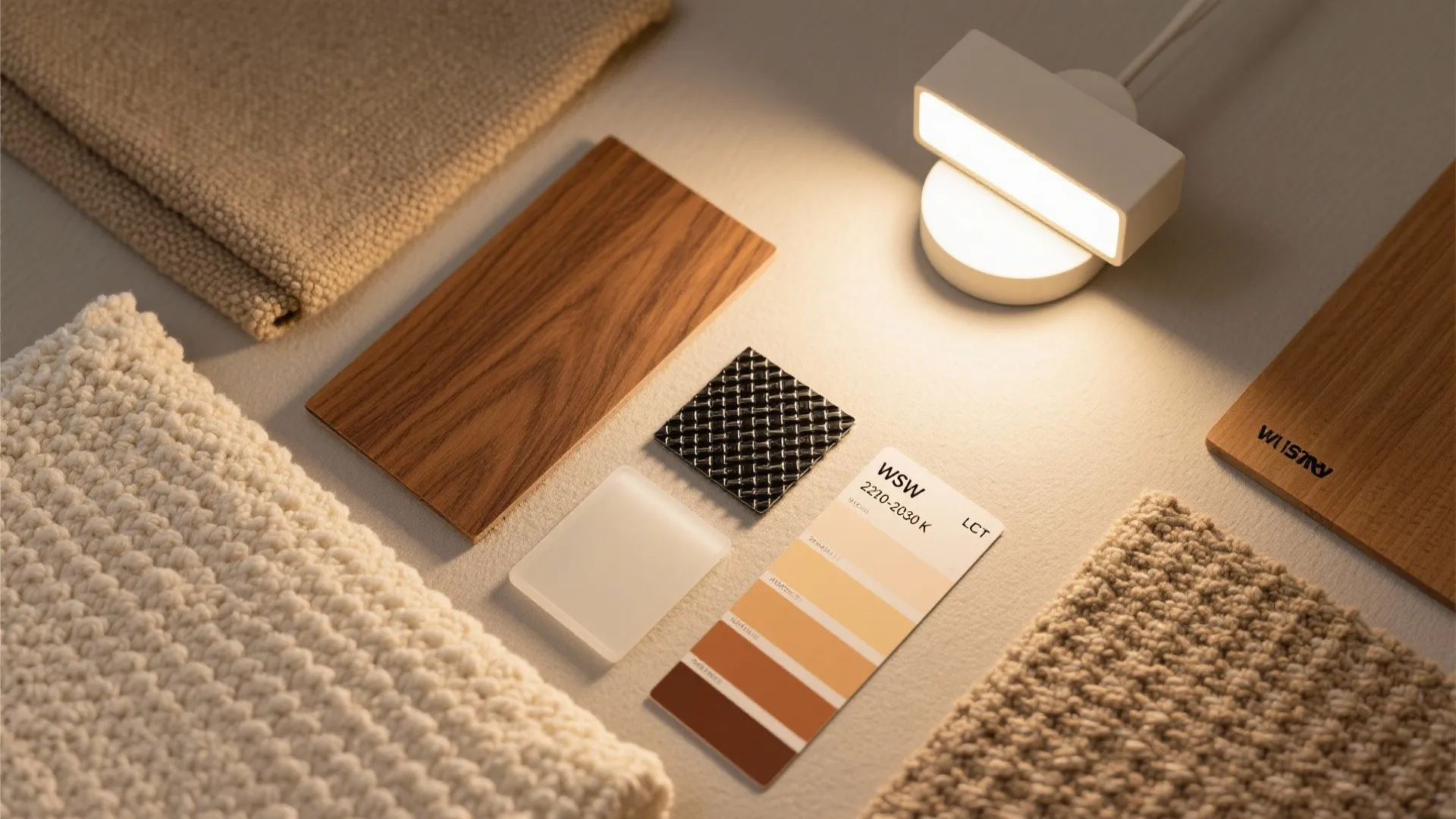 Mixed Materials: Wood Accents with Warm LEDs