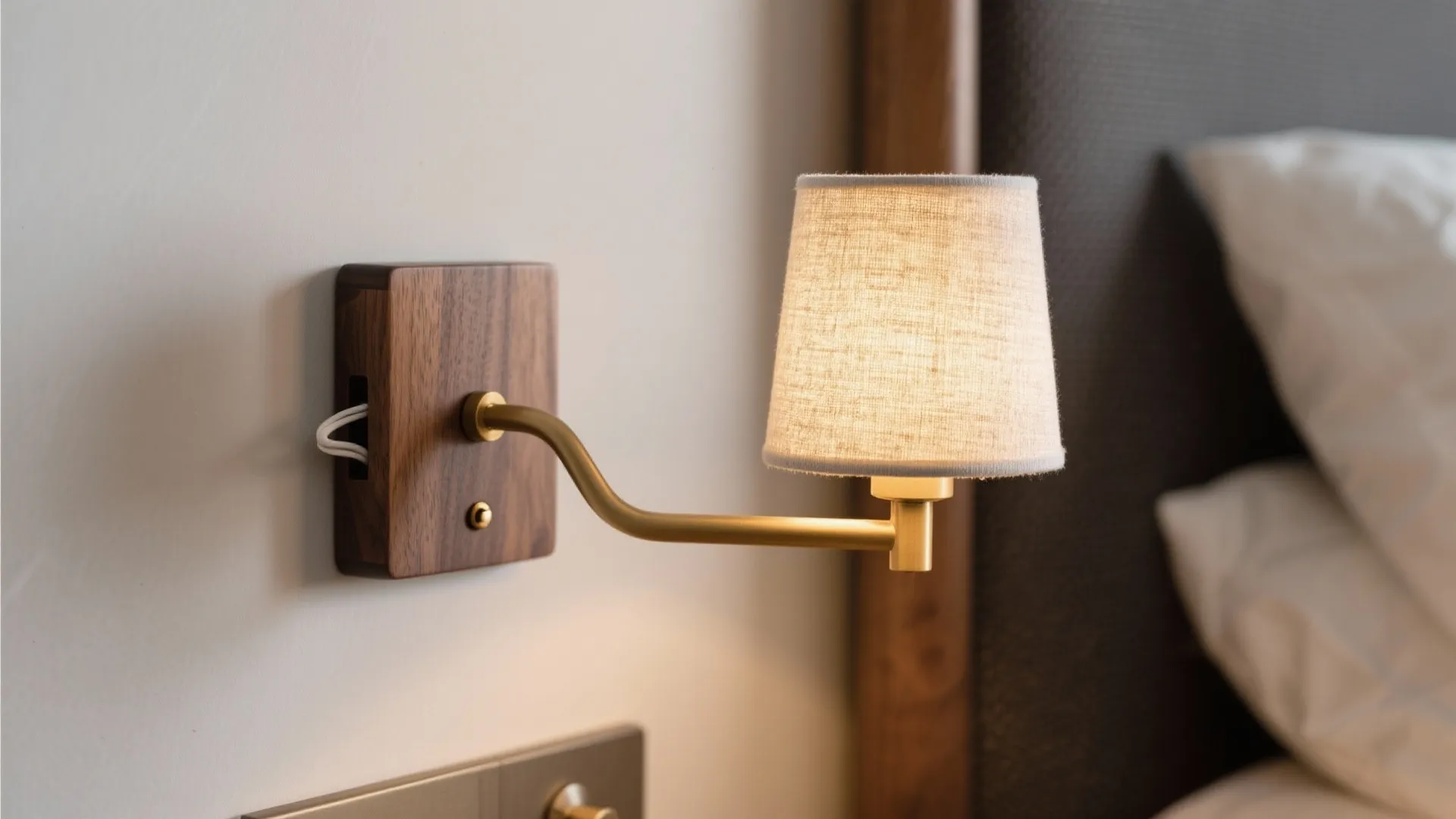 Warm materials, slim profiles, and hidden wiring