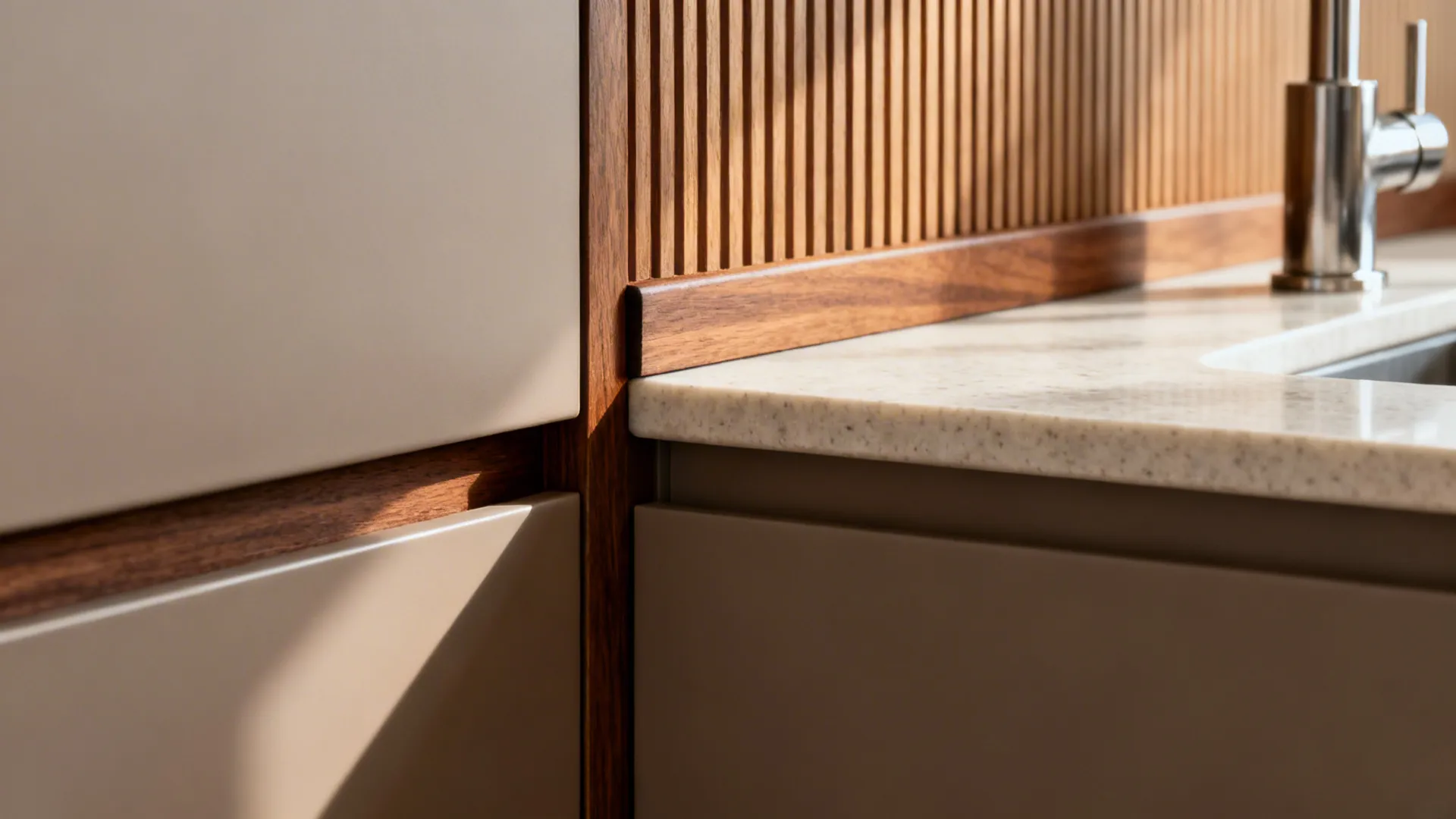 5) Warmth Through Material: Wood, Matte, and Easy-Clean