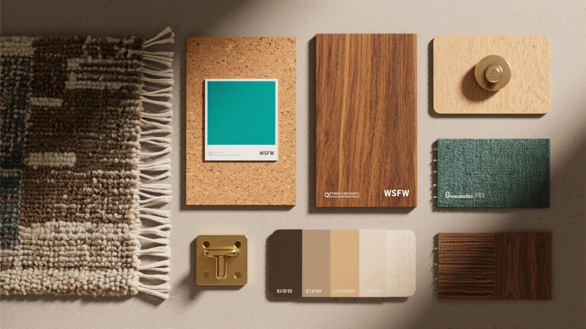 Warm Materials and Color Accents