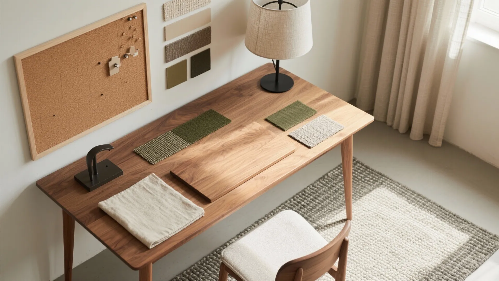 Warm Wood and Soft Textiles for a Calmer Work Vibe