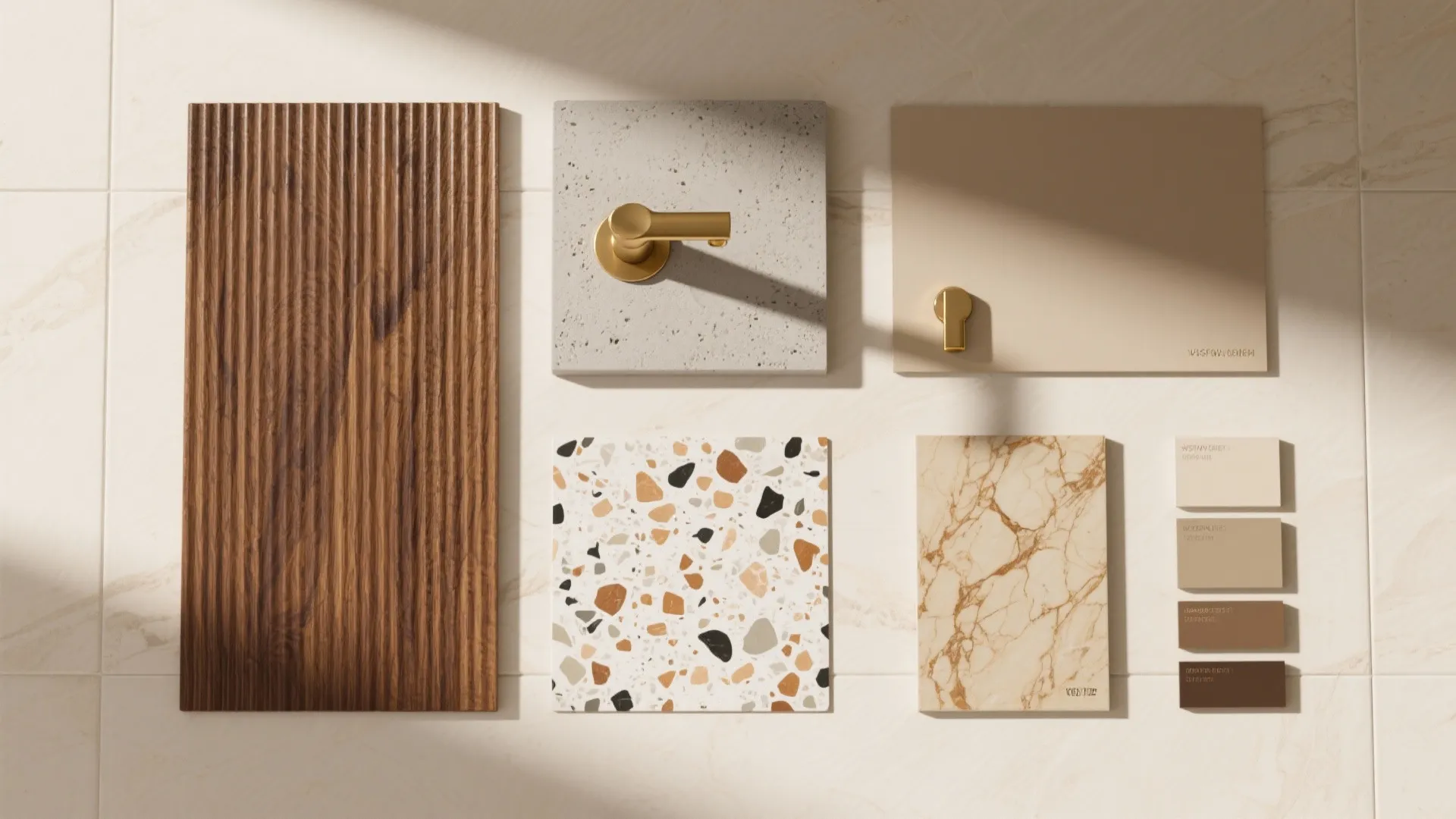 Warm Natural Materials with Modern Contrast