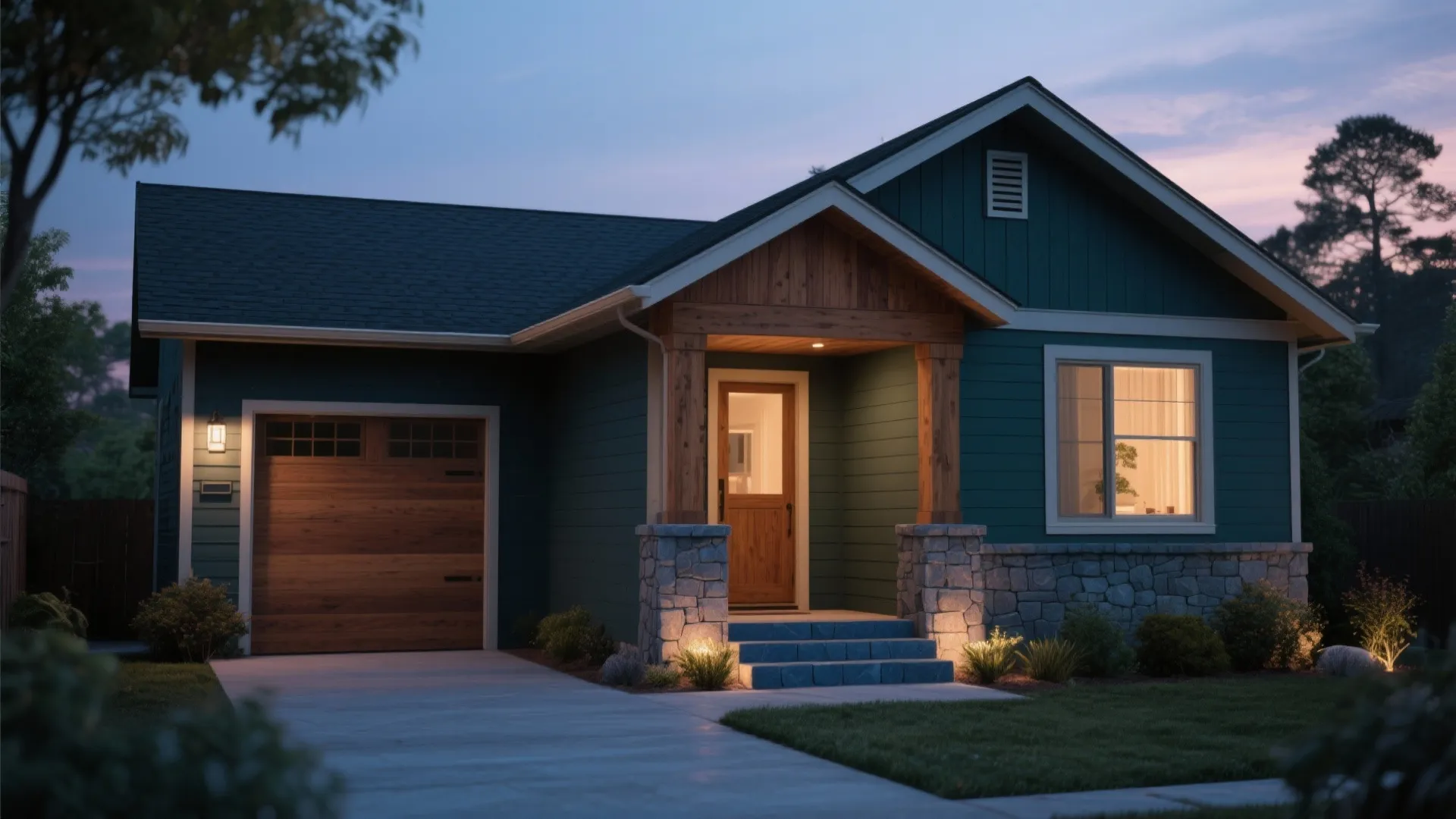 2. Warm Materials Balance Cool Teal