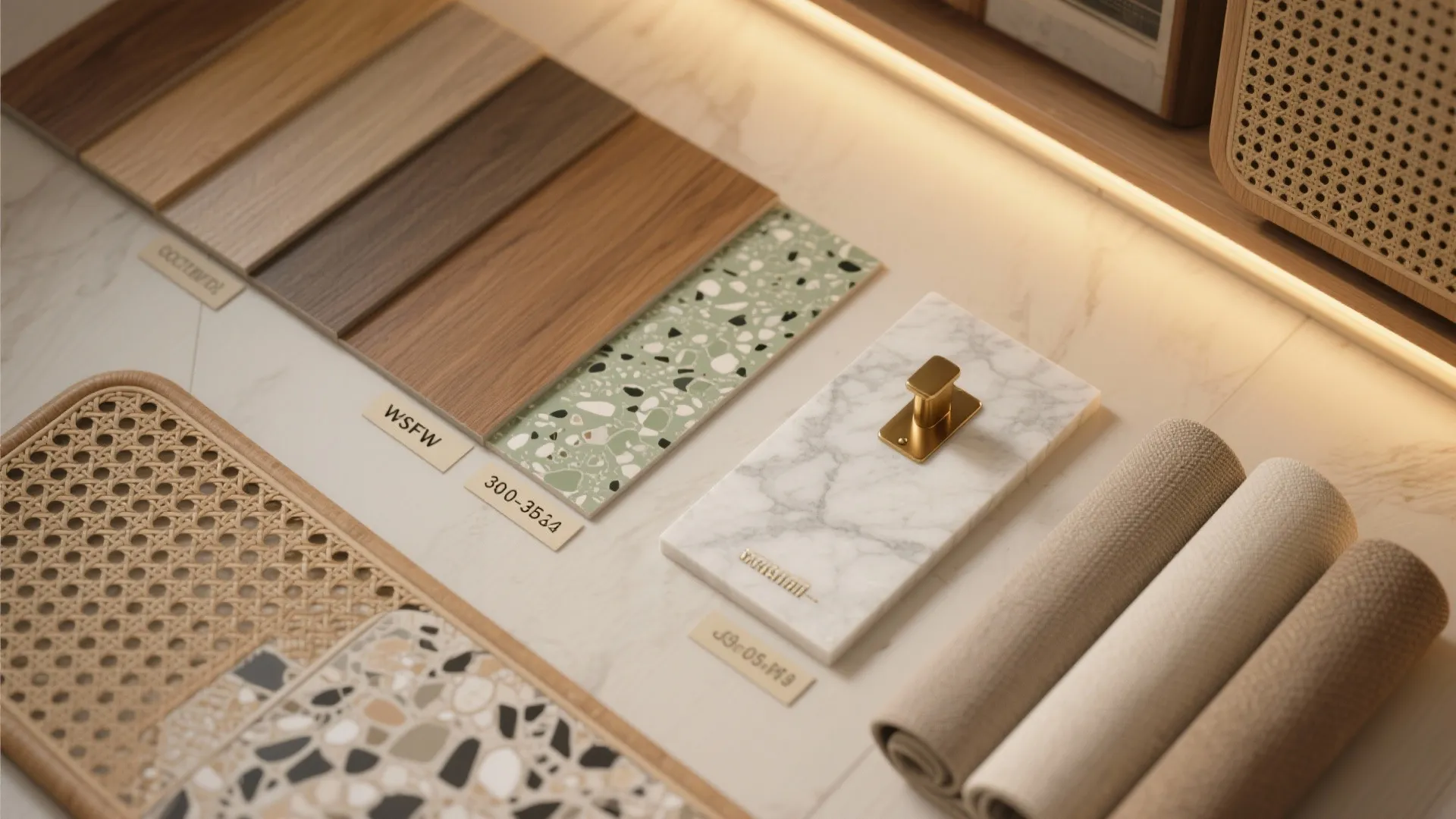 Warm materials and layered lighting for everyday calm