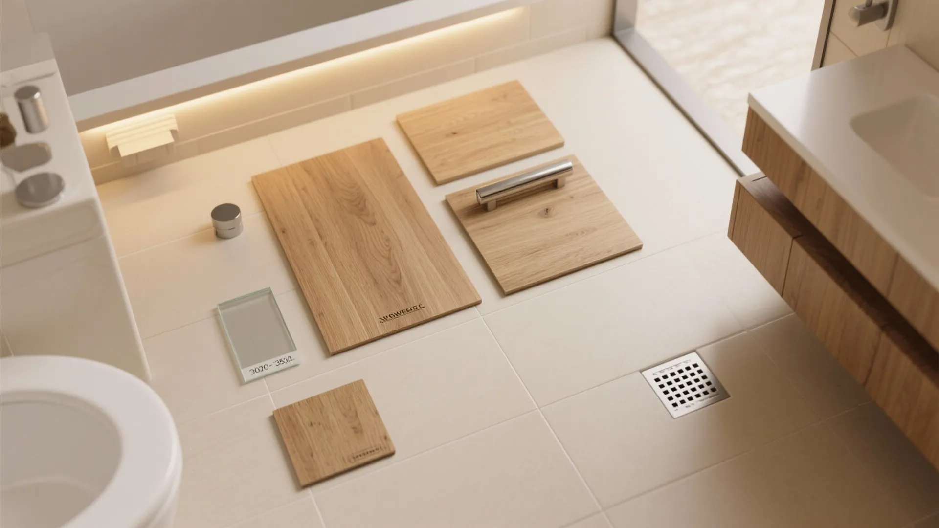 Warm materials and ambient lighting to soften the space