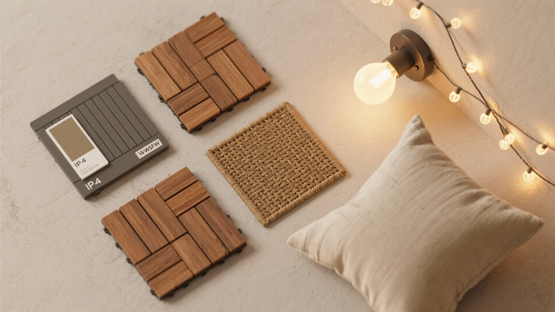 Warm Wood Tones, Textures, and Layered Lighting