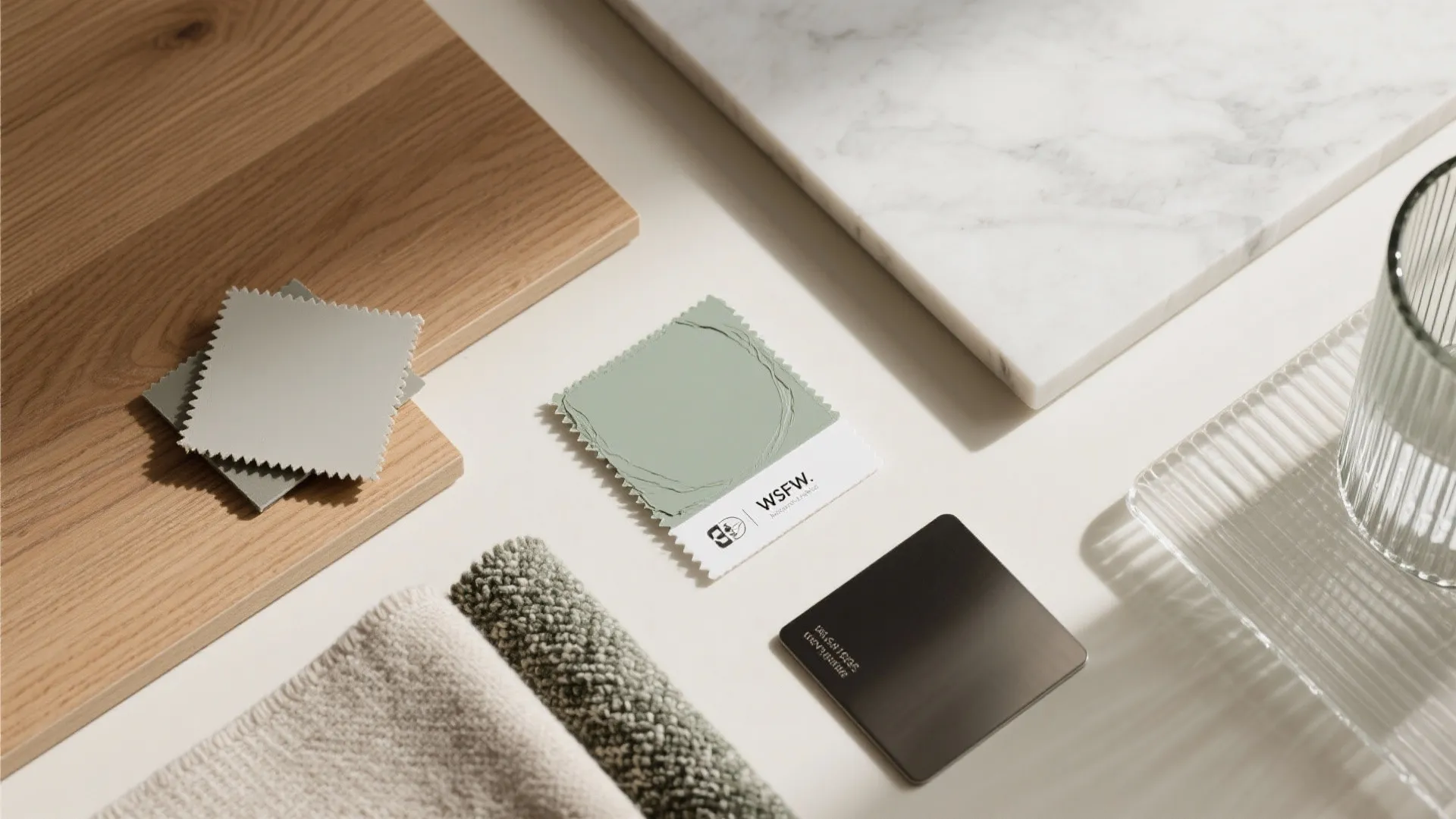 Warm materials and calm color psychology