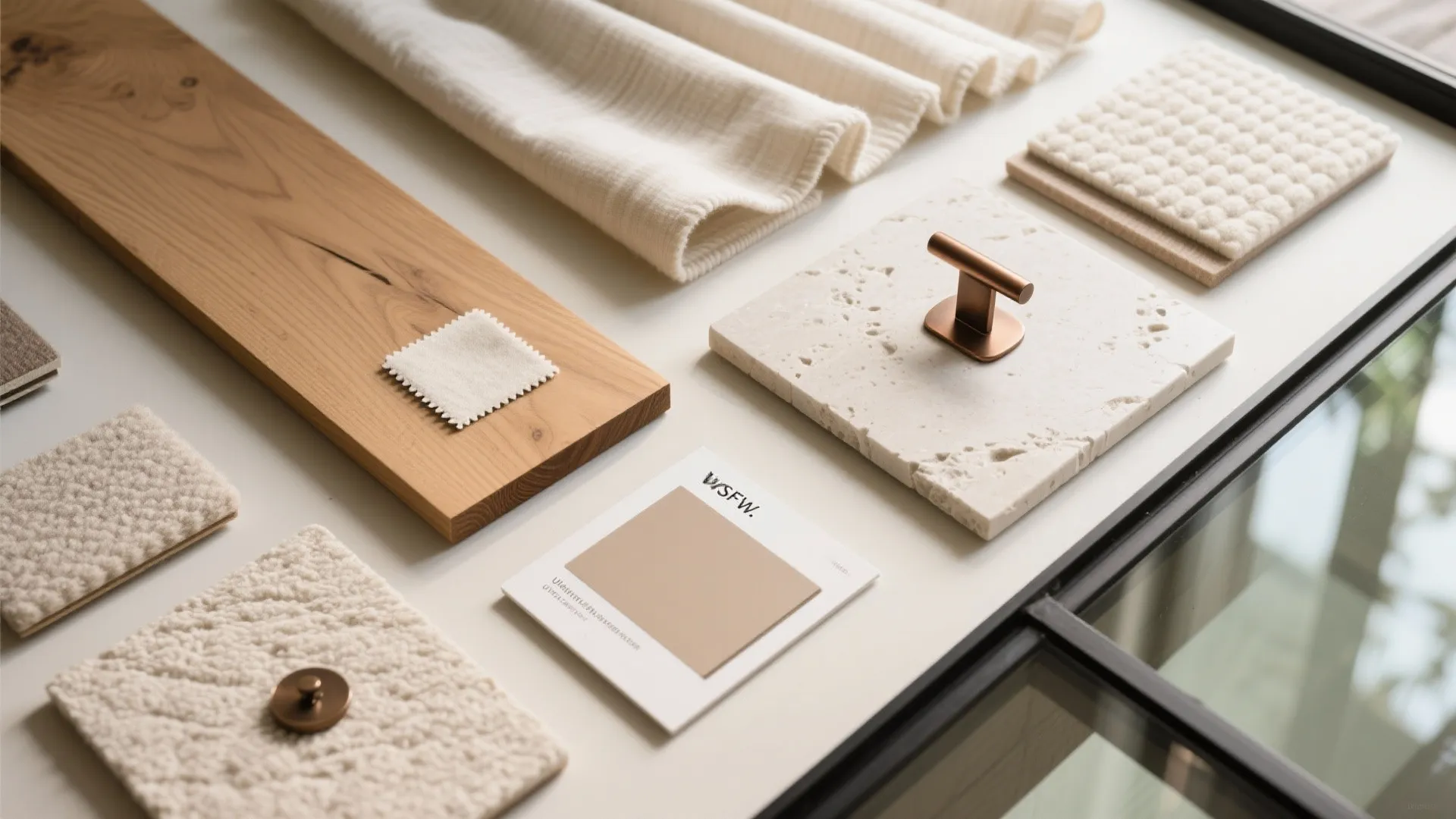 5) Warm the glass box: wood, stone, and acoustic calm