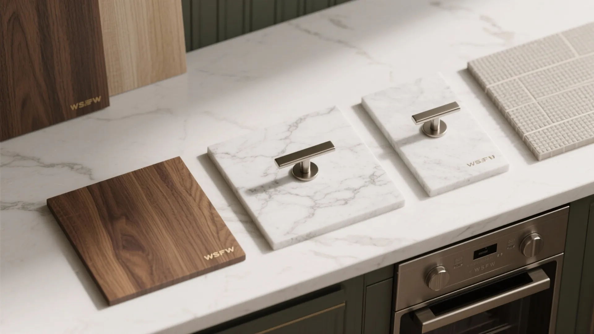 Warm Materials, Cool Lines: Wood, Metal, and Micro-Texture