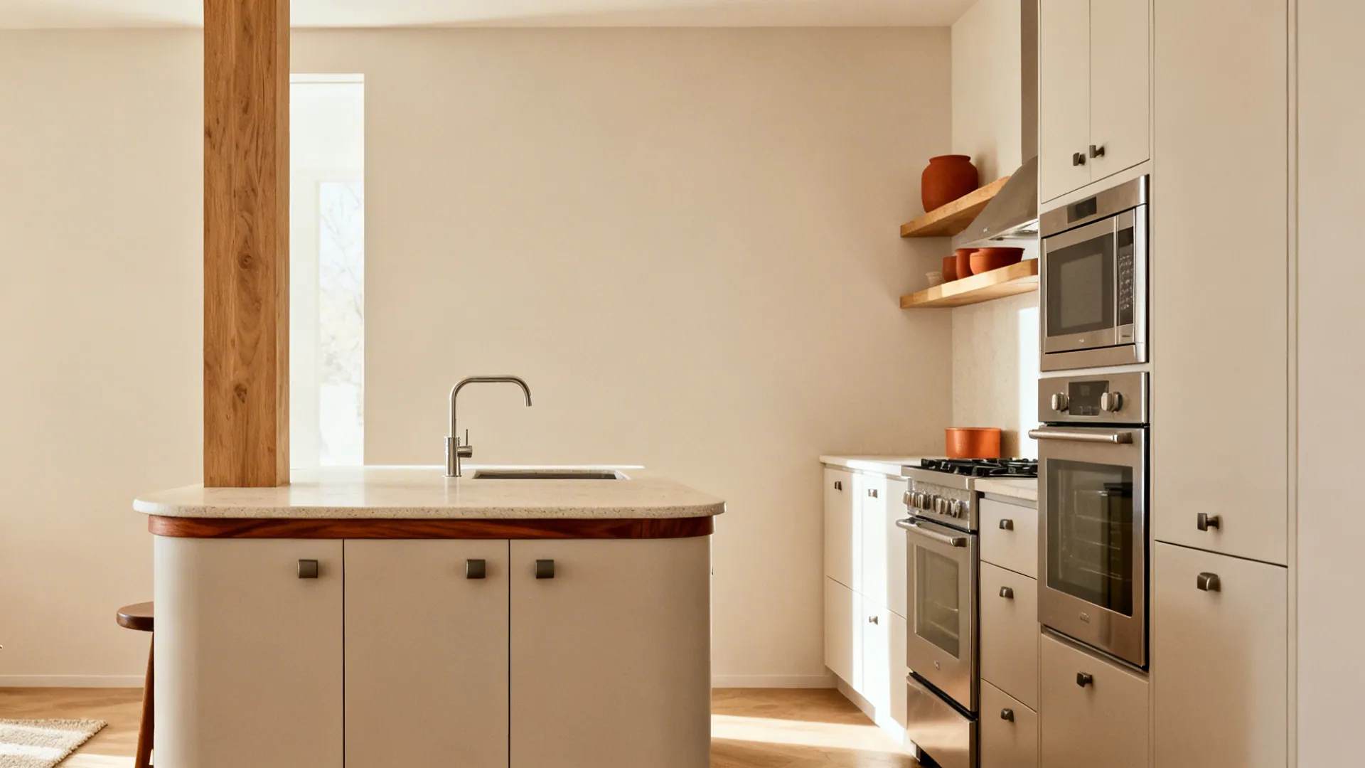 Warm materials with durable finishes