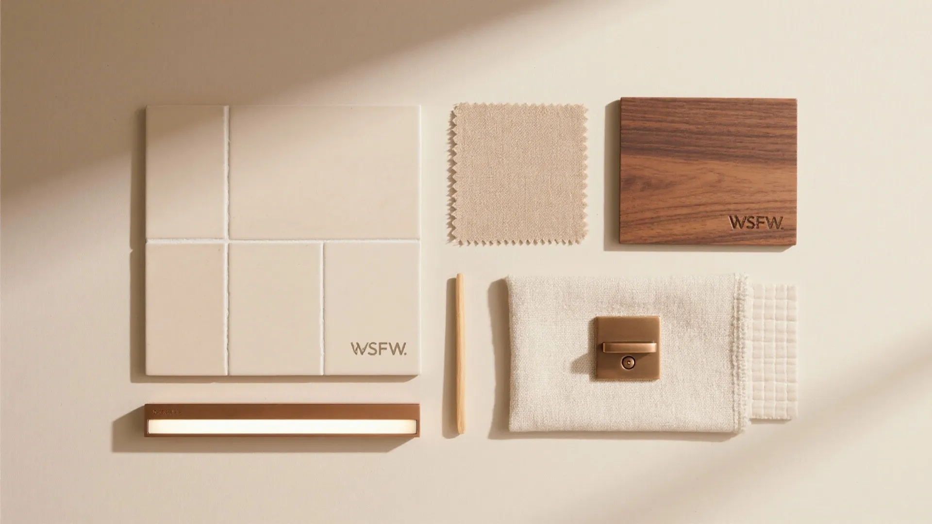 5. Warm matte palettes with wood accents