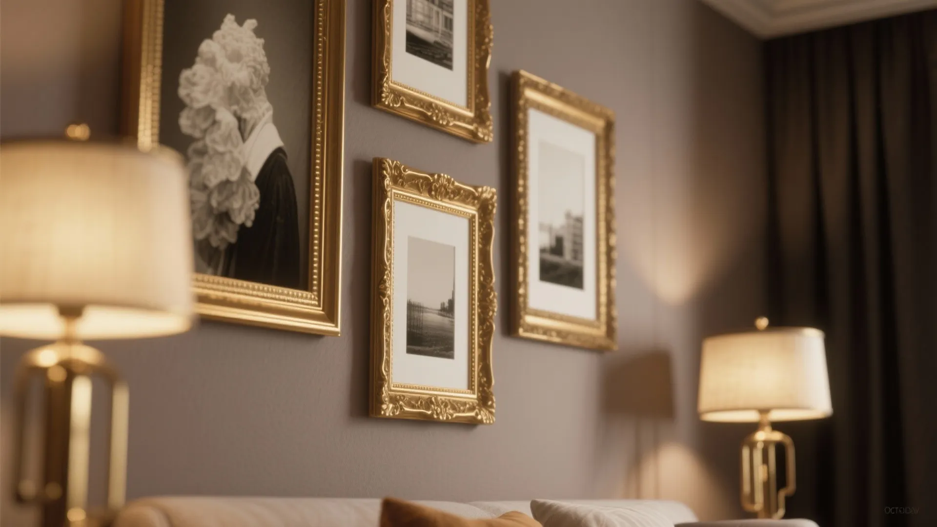 6. Warm Metal Accents