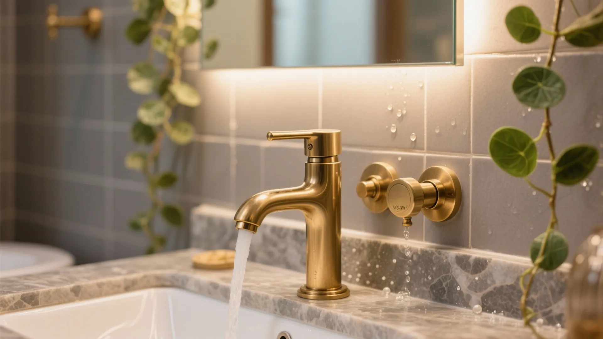 Inspiration 5: Warm metals, soft light, and a touch of green