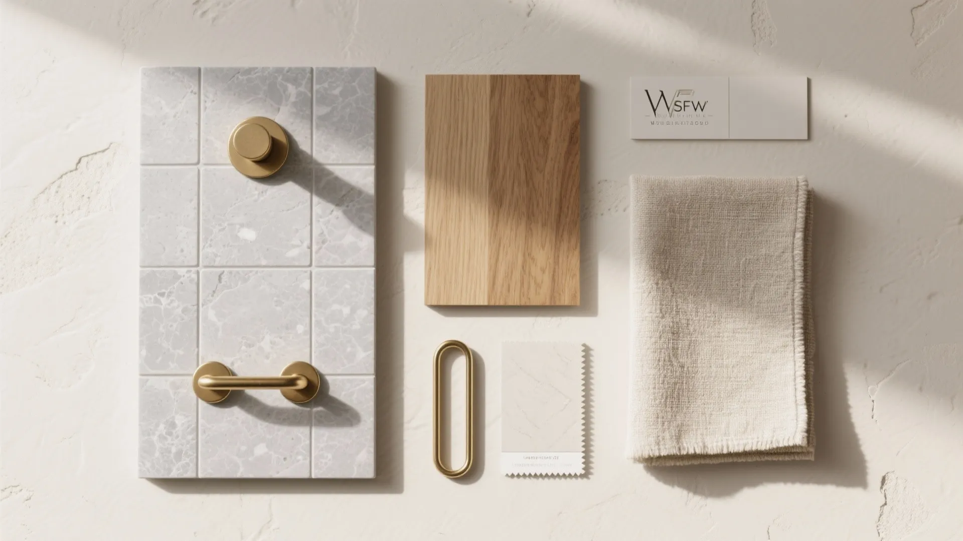 Warm Metals and Wood to Soften Stone