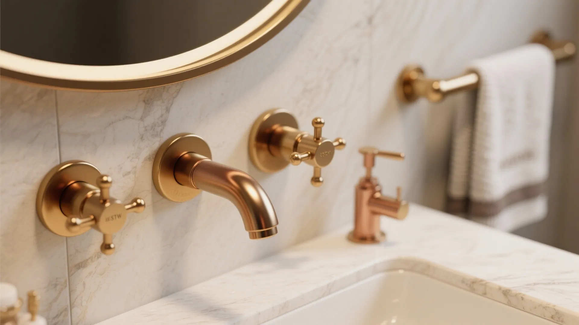 10. Warm Metallic Accents