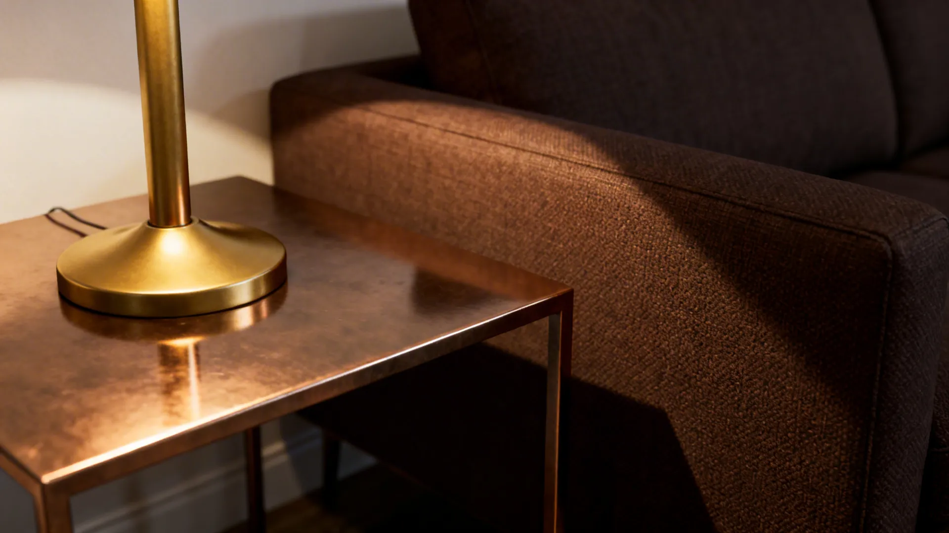 3. Warm Metallic Accents