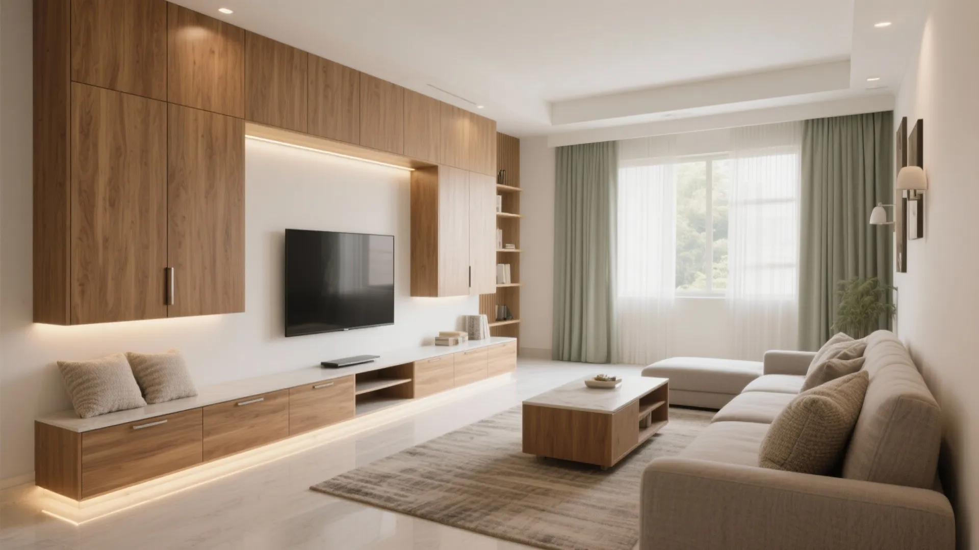 Minimalist storage that still feels warm