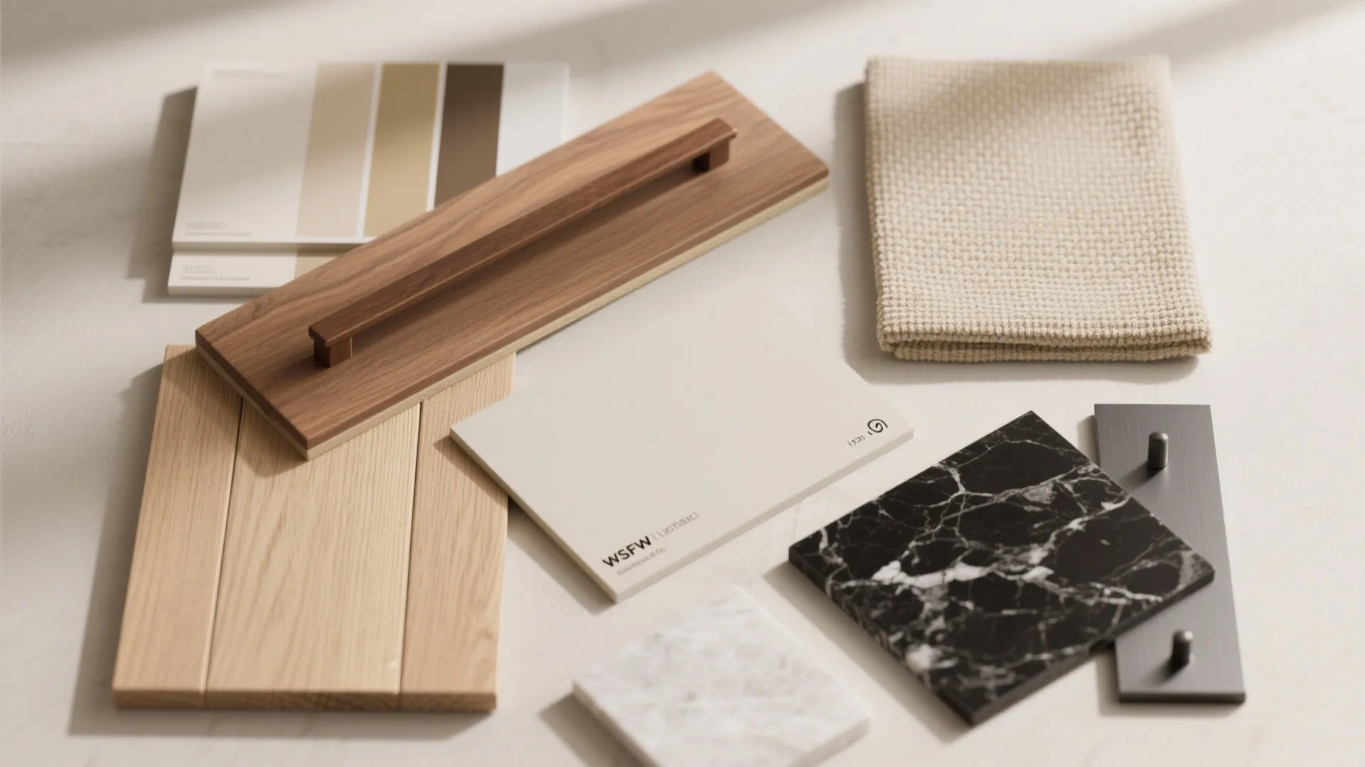 Warm minimalism: light palette, wood accents, layered lighting