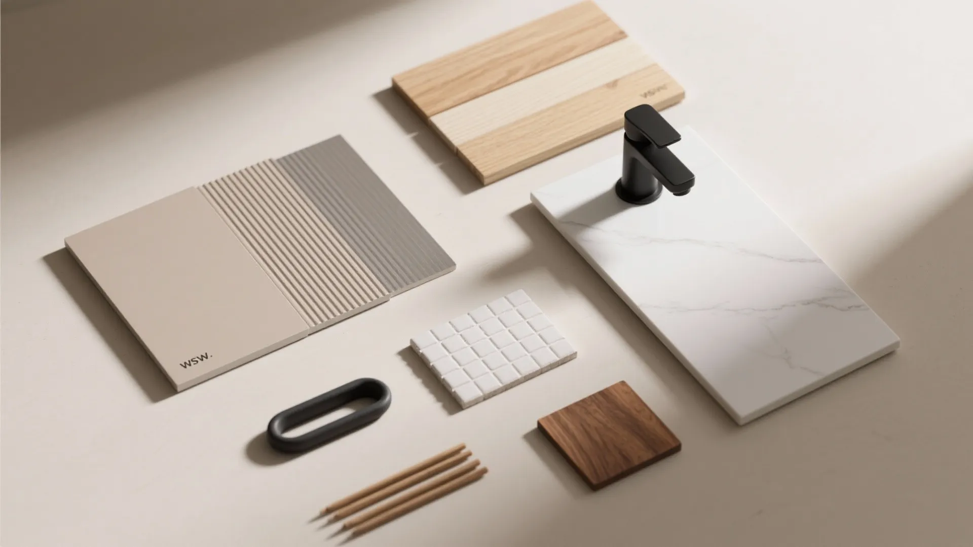 Warm minimalism: matte finishes, wood tones, and slim profiles